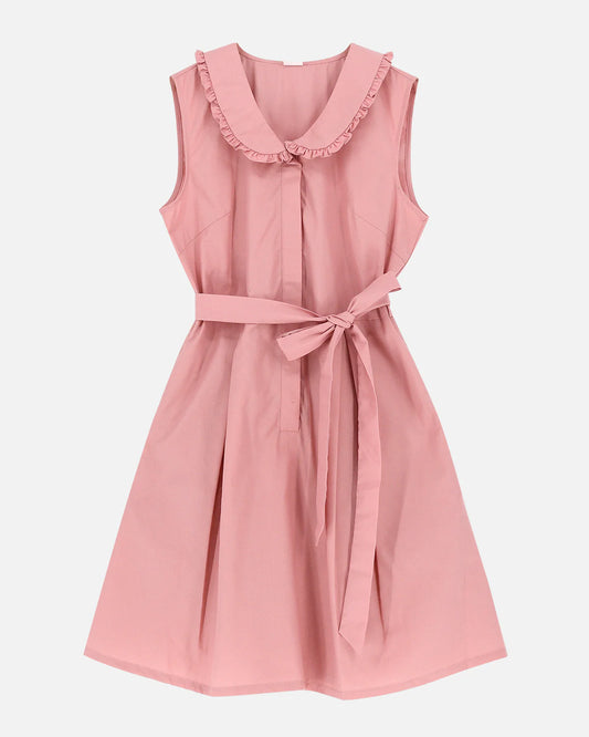 Pink short-sleeve dress